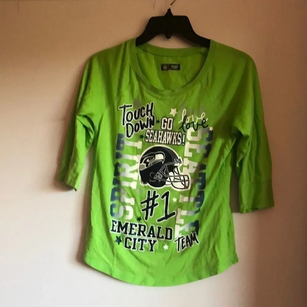 JUSTICE tee shirt with Seahawks logo